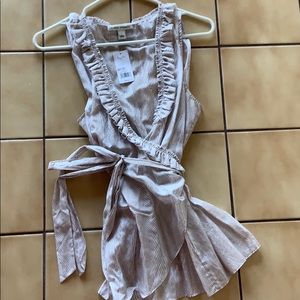 NWT banana republic wrap shirt